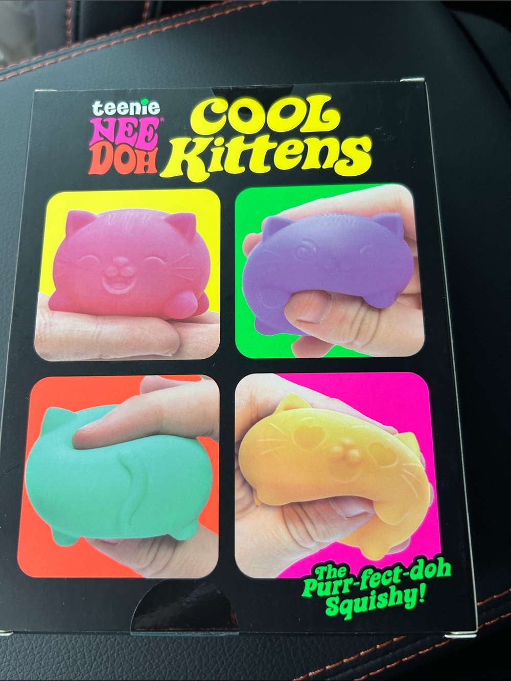 Needoh Teenie Cool Kittens 4 Pack Authentic Squishy NEW IN BOX - Picture 3 of 5